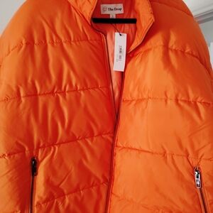 The Drop Women's Orange Puffer Jacket